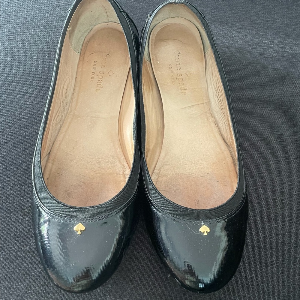 Black Kate spade flats